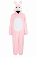 Onesie Dierenkostuum - Bunny Pluche - Volwassenen - Roze