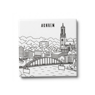 Tegeltje Skyline Arnhem - Souvenir - 15x15 cm