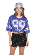 Oversized Ijshockeyshirt - Jersey - Blauw - Volwassenen