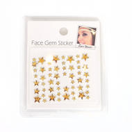 Steentjes - Face en Body Opplak Sterretjes - Goud