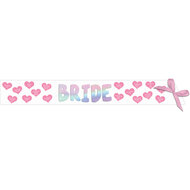 Sjerp Vrijgezellenfeest - Bride To Be - Opdrachtstickers - Wit-Roze