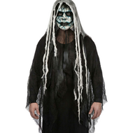 Horror Geest Masker met Kap en Sluier &ndash; Halloween