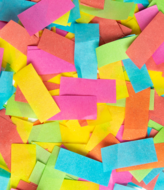 Confetti Shooter Gekleurde Confetti - 40 cm