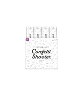 Confetti Shooter Metallic Zilver - 40 cm
