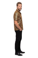 Polo Velvet Glitter Goud - Jaren 80 en 90 Disco - Heren