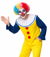 Scary Clown Kostuum Heren - Met Pruik - Volwassenen