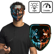 Halloween - Masker Killer Smile - LED Licht - Horror Masker 