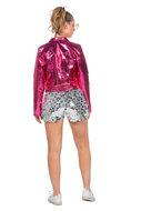 Shorts Pailletten - Zilver - Volwassenen