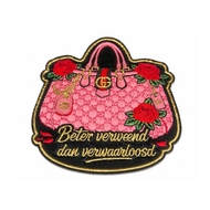 Embleem Huusse - Strijkembleem - Beter Verwend Dan Verwaarloosd