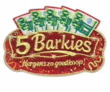 Embleem Huusse - Strijkembleem - 5 barkies