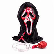 Scream Masker met Kap - Bloedend Ghost Face - Licentie
