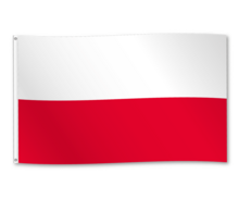 Vlag Polen - Landen Decoratie Vlag - 90 x 150 cm