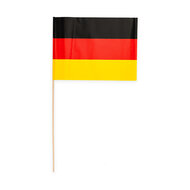 Zwaaivlaggetje Papier Duitsland - 10 stuks
