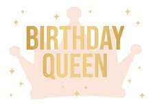 Wenskaart - Daisy - Birthday Queen