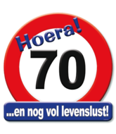 Huldeschild 70 jaar