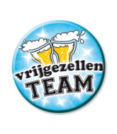 Button blauw vrijgezellen team