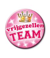 Button roze vrijgezellen team