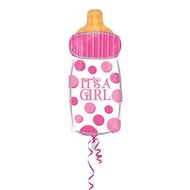 Folie ballon fles girl