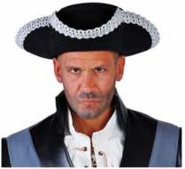 Piratenhoed zilvergalon