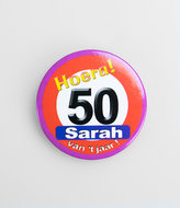Sarah 50 button
