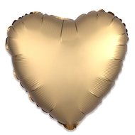 folieballon hart goud