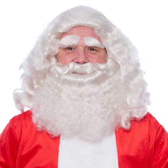 Kerstman pruik en baard deluxe