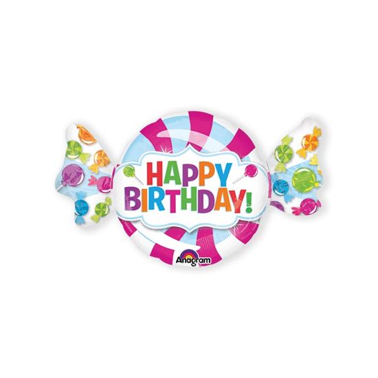 Folieballon Candy Happy Birthday