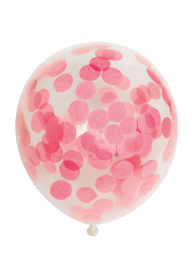 Confetti ballonnen babyroze