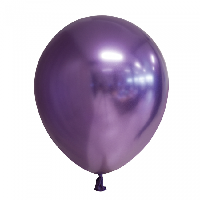 vijand Raad zak Chrome ballonnen paars 10 stuks | Feestartikelenshop.com