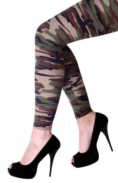 Legging camouflage leger