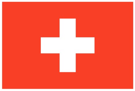 Sticker Zwitserse vlag