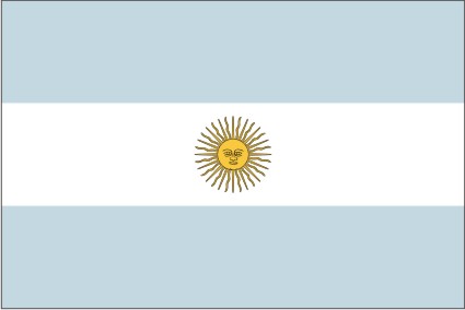 sticker Argentijnse vlag