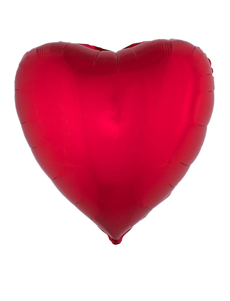 Folie hartballon rood 80 x 75 cm 