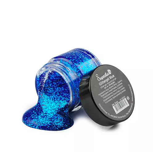 Glittergel blauw