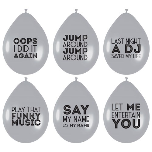 Ballonnen Song quotes 6 stuks