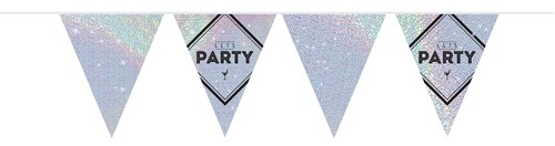 Vlaggenlijn Let‘s Party Holographic 10 meter