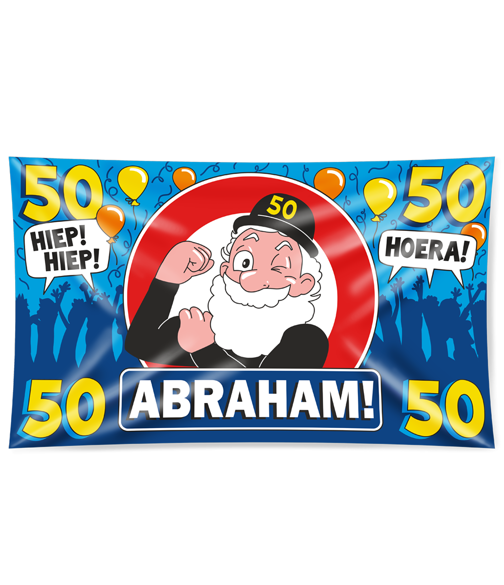 Abraham gevel vlag 150 x 90 cm