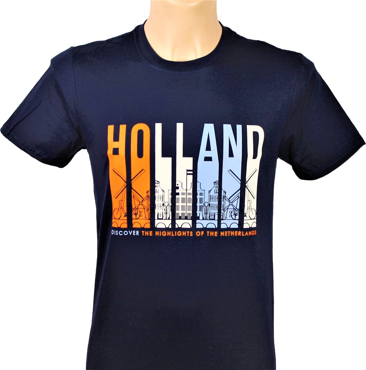 T-shirt blauw Holland heren