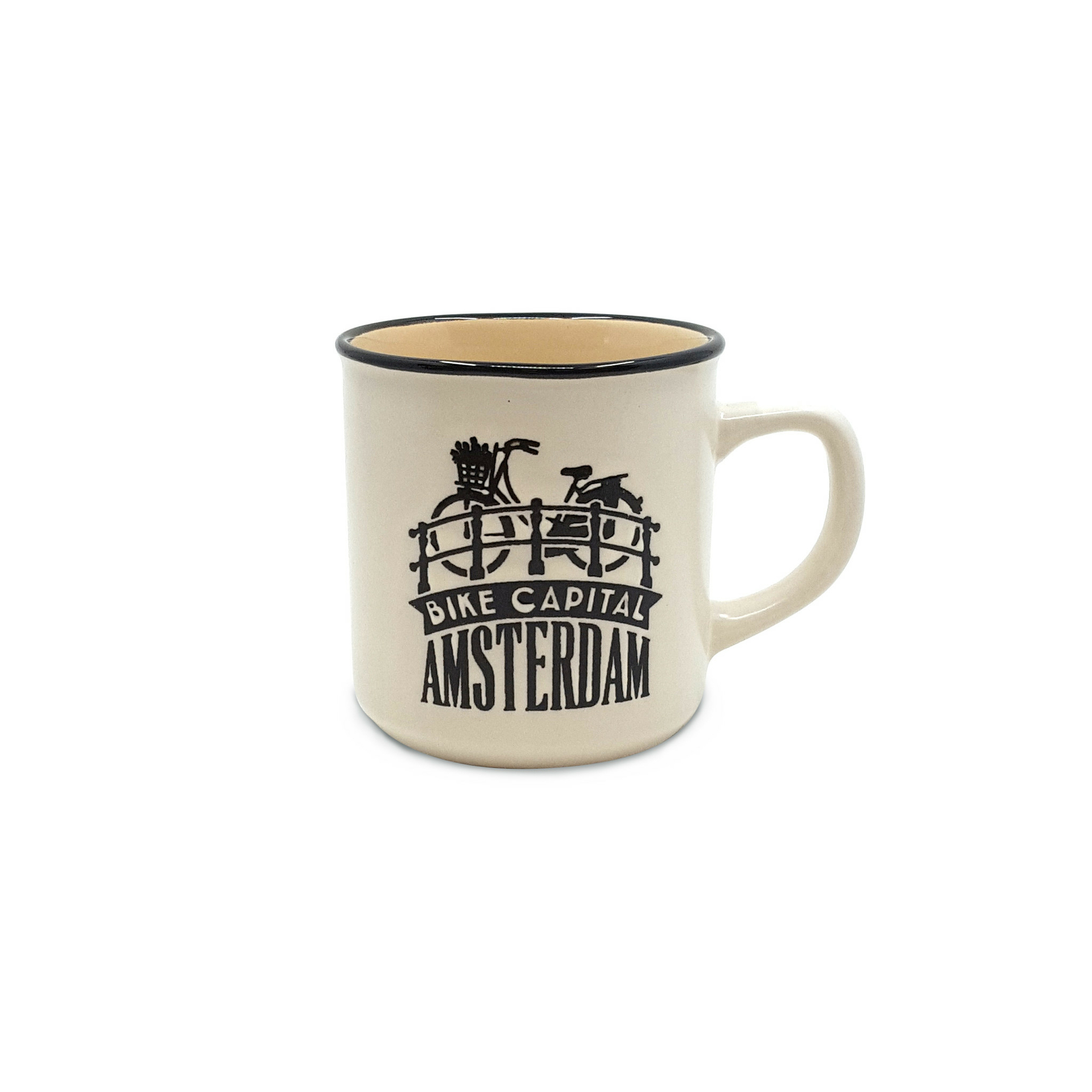 Beker klein Holland creme Amsterdamse fietsen