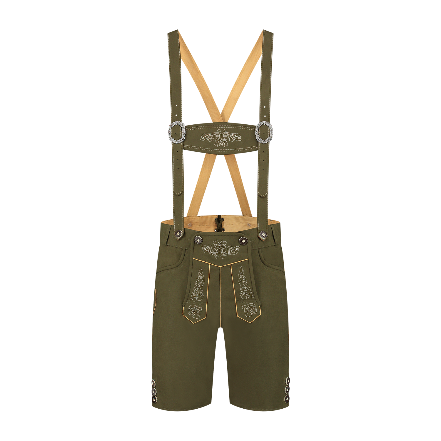 Lederhosen groen kort model