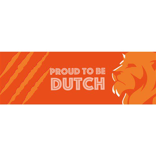 Gevelbanner Proud to be Dutch