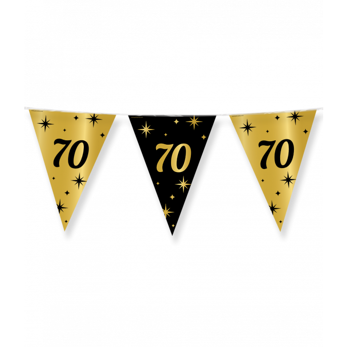 Vlaggenlijn Classy 70 jaar zwart-goud