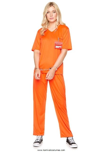 Boevenpak dames oranje gevangenen 