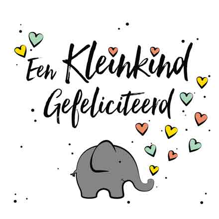 Wenskaart Een kleinkind gefeliciteerd