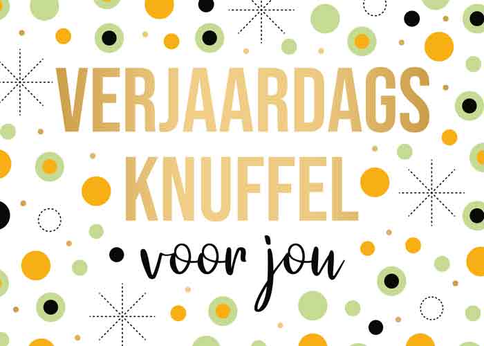 Wenskaart Daisy Verjaardags knuffel voor jou