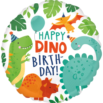 Folieballon Dino happy birthday