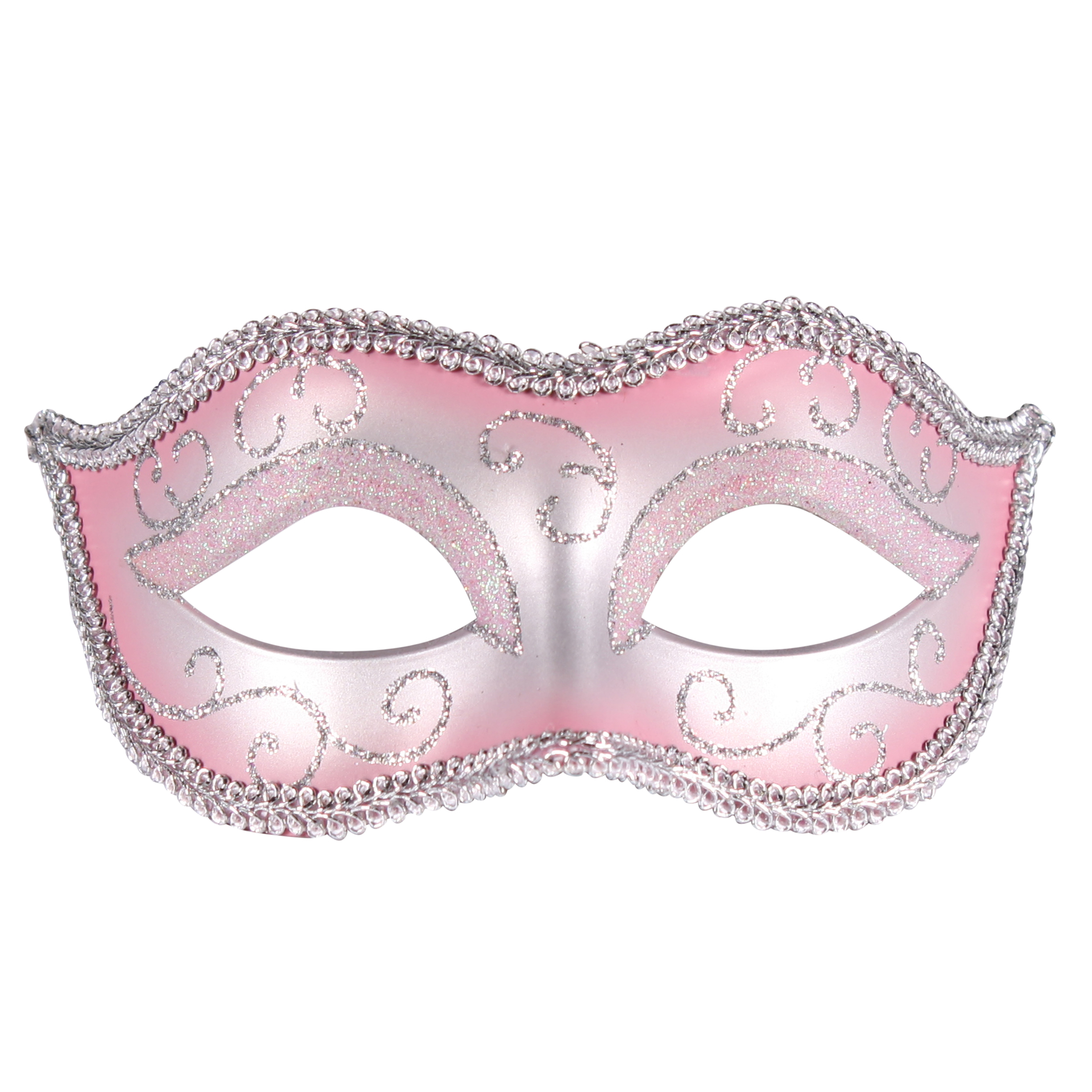 Oogmasker Venice Babyroze-Zilver