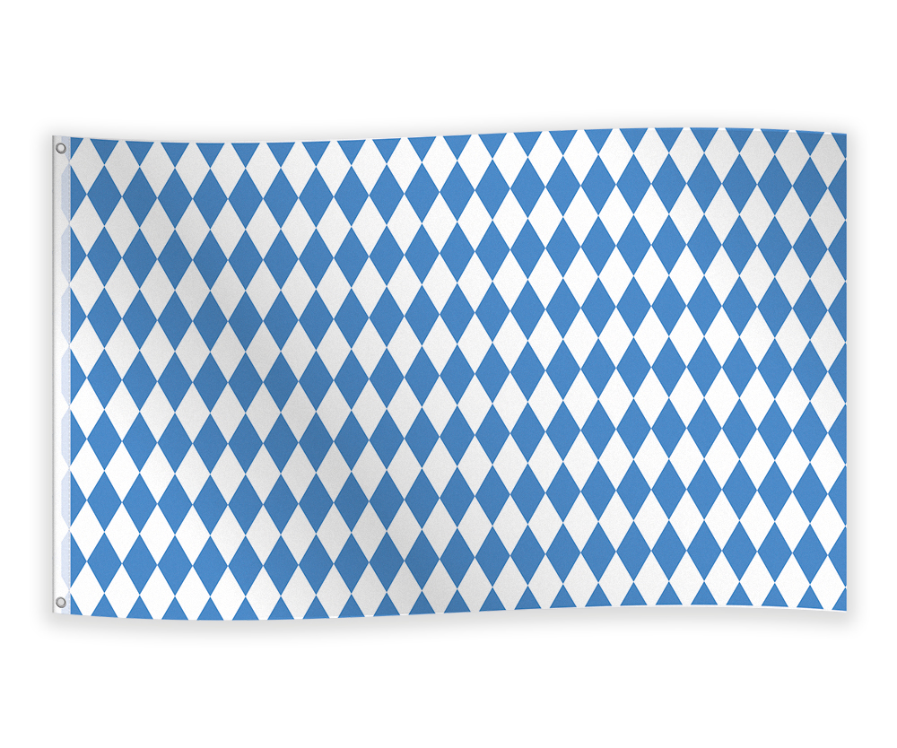 Vlag Oktoberfest blauw-wit