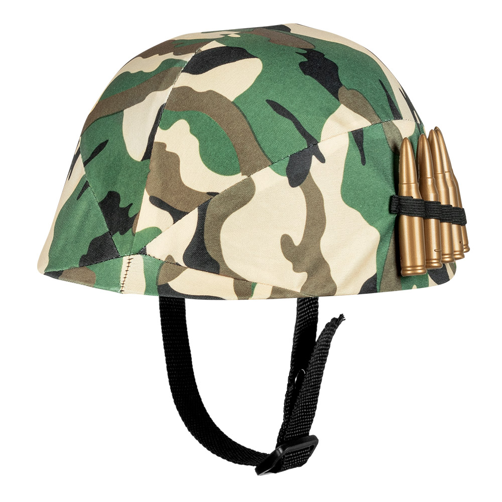 Kinderhelm Militair met kogels