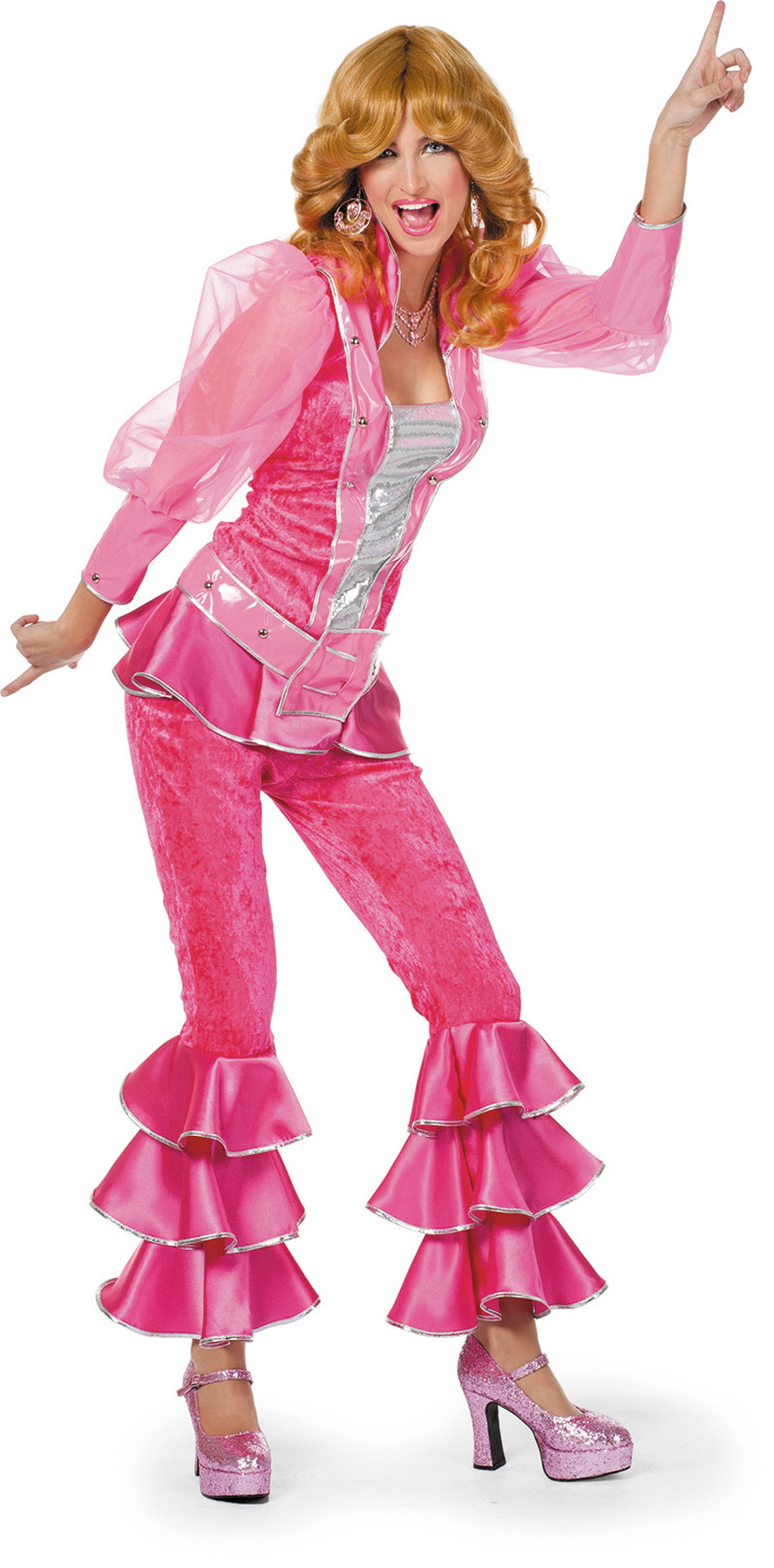 Mamma Mia kostuum roze dames